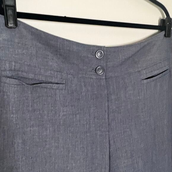 LANE BRYANT GRAY CUFFED WIDE LEG TROUSER PANTS SIZE 16 AVERAGE - Picture 3 of 5